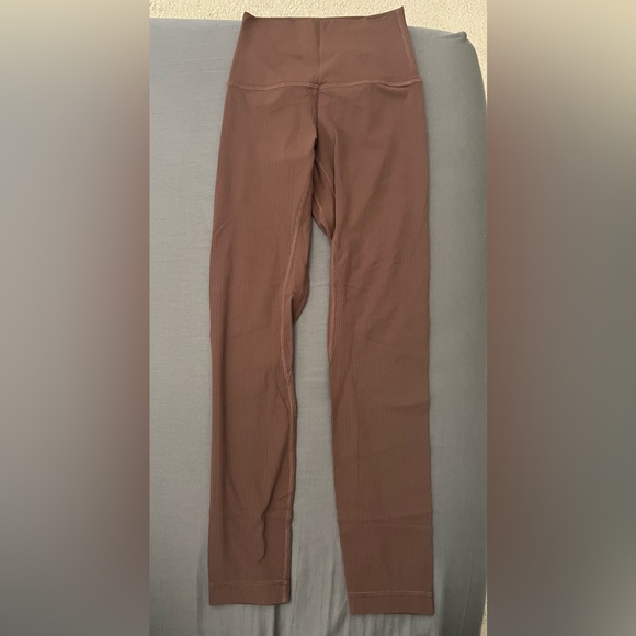 Lululemon Align High Rise Ribbed Leggings - Java - Picture 1 of 2